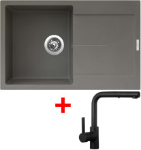Sinks ULTIMA 790 Truffle + ENIGMA S Černá matná 